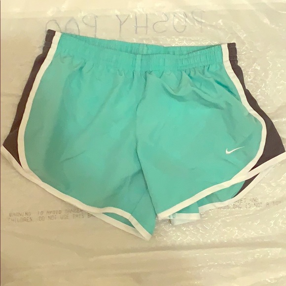 mint green nike shorts